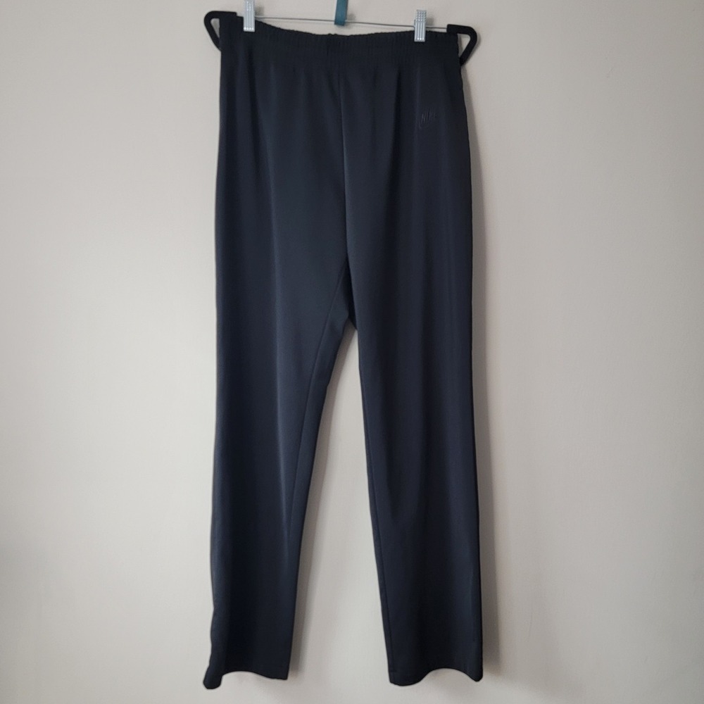 Nike Track Pants in Black; Track Pants - L, pull on Black NIKE check. open ankle